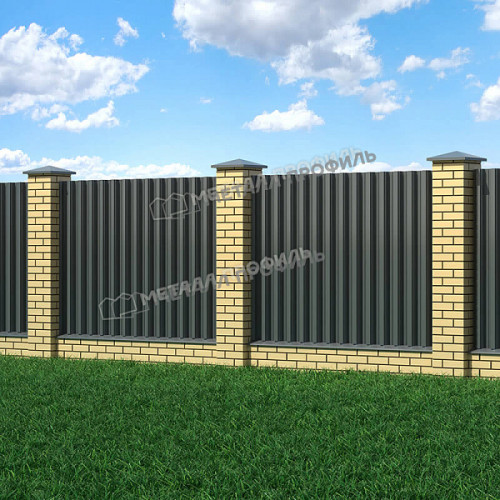 Профлист МЕТАЛЛ ПРОФИЛЬ Н-75x750-B (ПЭ-01-7024-0,7)