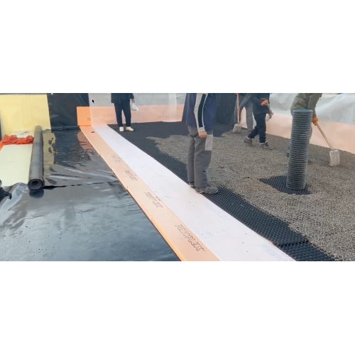 Мембрана профильная дренажная HDPE С перфорацией 25 мм