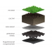 Мембрана профильная дренажная HDPE С перфорацией 25 мм