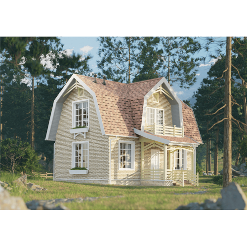 Сайдинг LUX под камень, Bergart, кешью