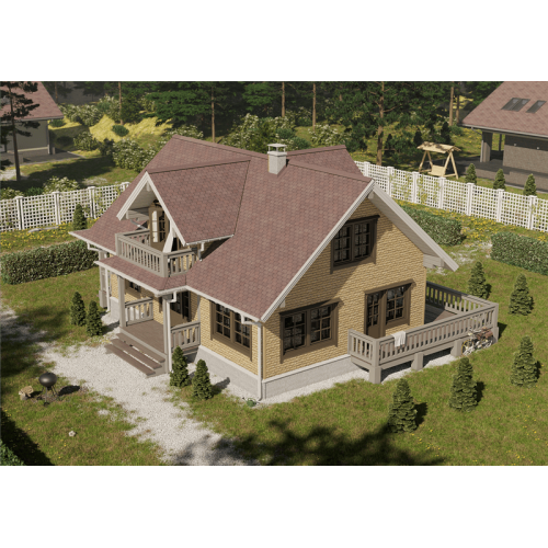 Сайдинг LUX под камень, Bergart, пекан