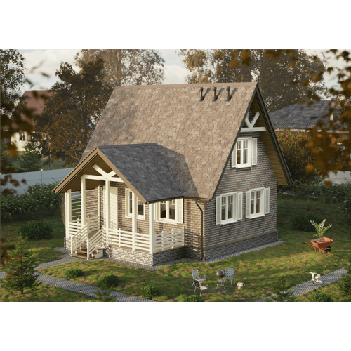 Гибкая черепица Lux, Саппоро, Вагаси