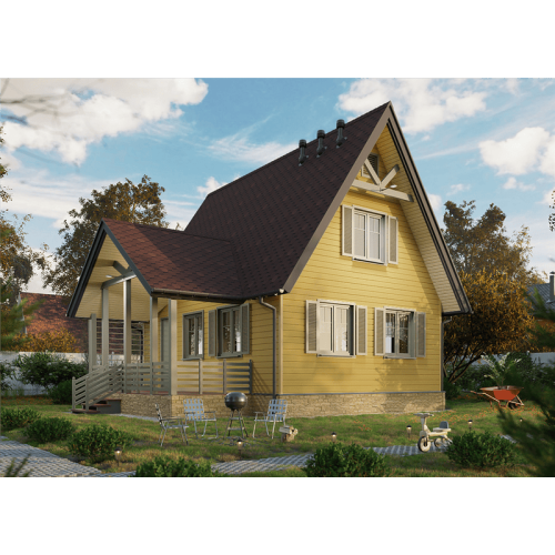 Сайдинг Premium, Брус, карамель