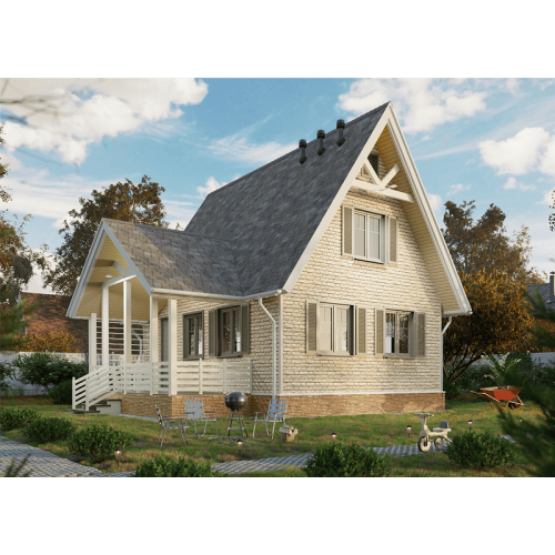 Сайдинг LUX под камень, Bergart, кешью
