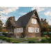 Сайдинг LUX под камень, Bergart, кедровый орех