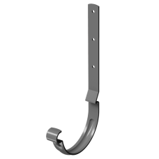 Карнизный крюк для желоба длинный Stal Premium, графит