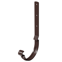 Карнизный крюк для желоба длинный Stal Premium, шоколад