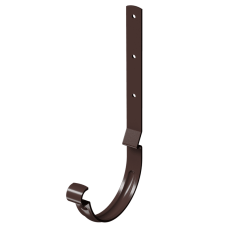 Карнизный крюк для желоба длинный Stal Premium, шоколад