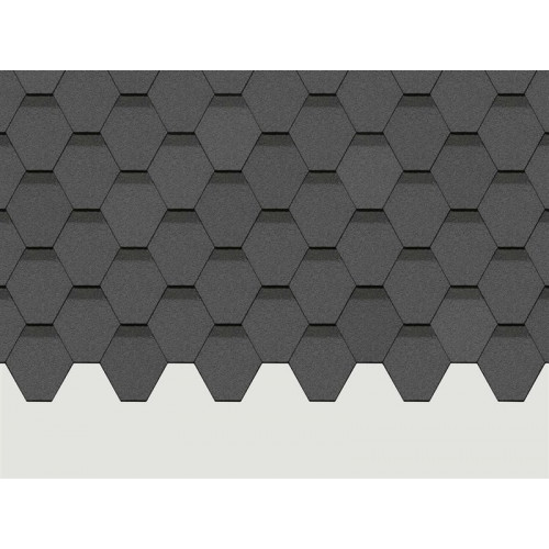 Гибкая черепица Standard, Сота, Серый