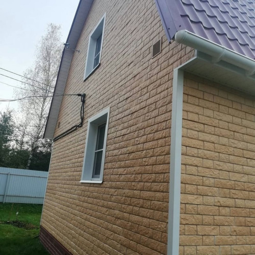 Сайдинг LUX под камень, Bergart, пекан