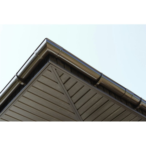 Заглушка желоба Premium, каштан
