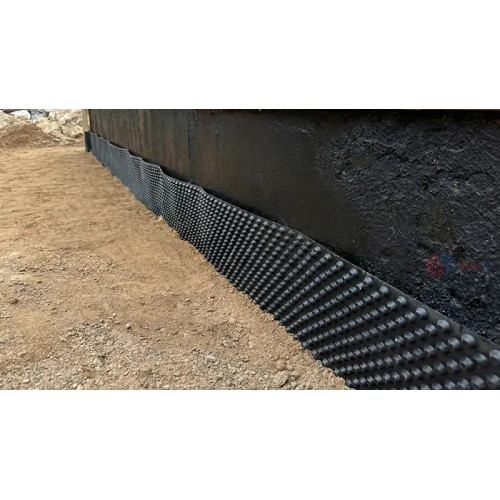 Профилированная дренажная мембрана HDPE 0,9 мм (Без фильтра)